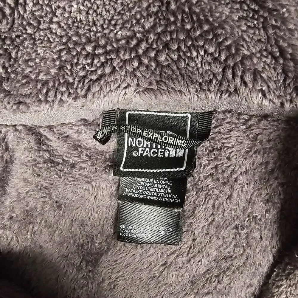 The North Face Jacket Womens Large Osito Gray Fleece Preppy Outdoor Skiing Y2K - Picture 6 of 12